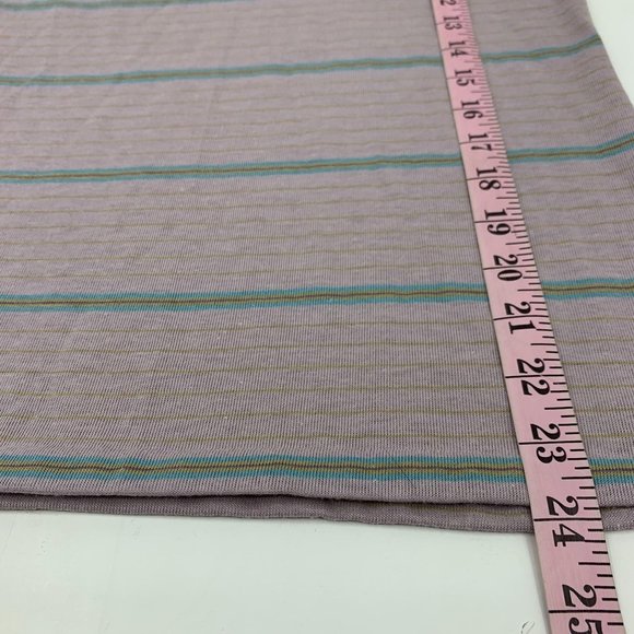 Vintage 80s Pastel Pink Striped Collar Polo Shirt - Picture 7 of 7